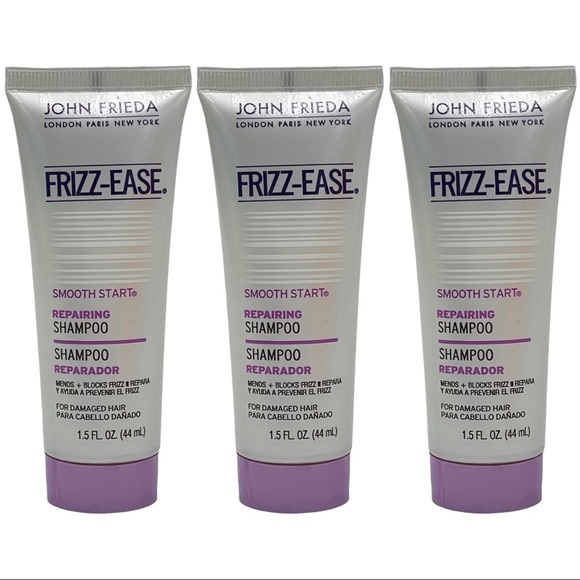 3 Pack John Frieda Frizz Ease Smooth Start Repairing Shampoo 1.5 oz Travel Size - Picture 1 of 6